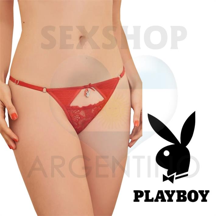 Colaless string de microfibra con puntilla