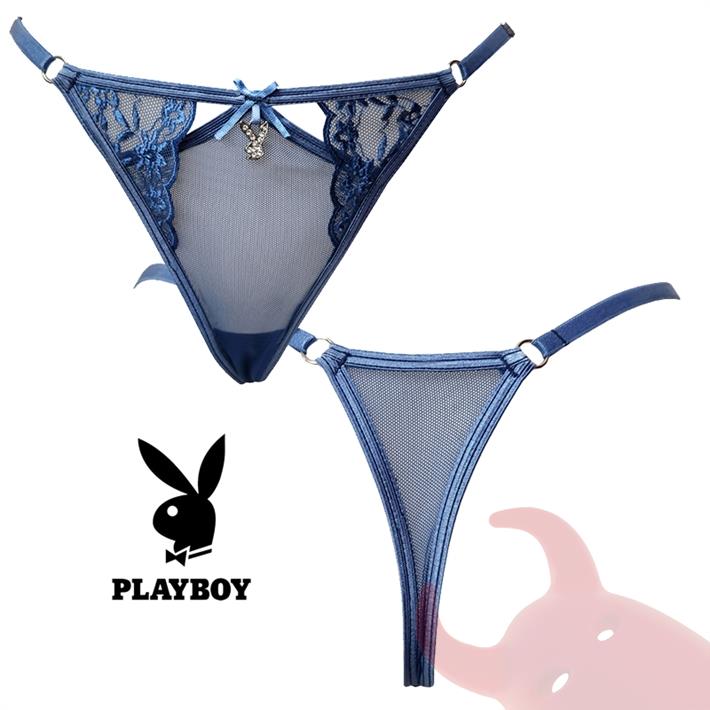  Colaless azul mood love string de tul y puntilla 