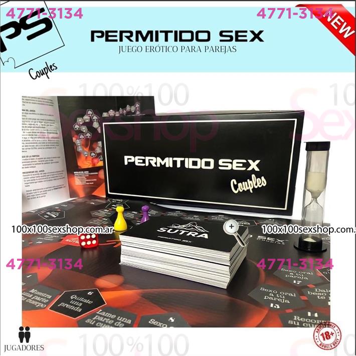 Cód: CA PS-COUPLES - Juego de mesa Erotico con dado reloj y cartas - $ 11500