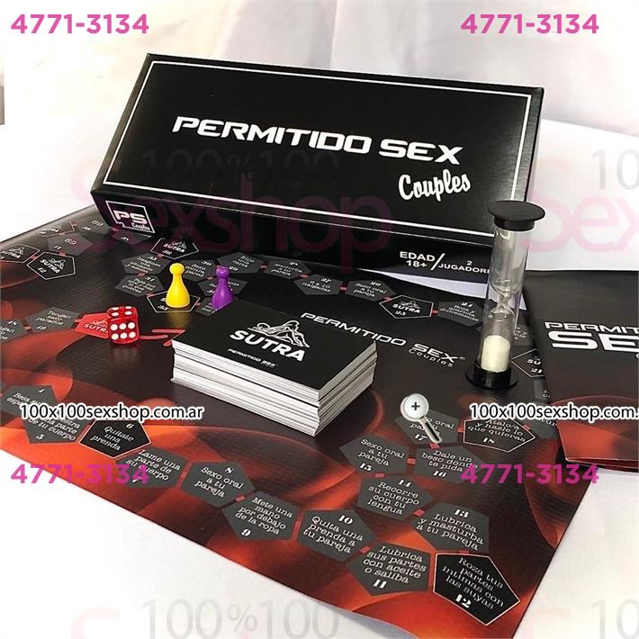Cód: CA PS-COUPLES - Juego de mesa Erotico con dado reloj y cartas - $ 11500