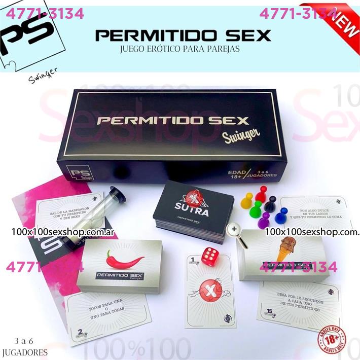 Cód: CA PS-SWINGER - Permitido sex juego con tablero,tarjetas,dado y reloj Swinger - $ 16200