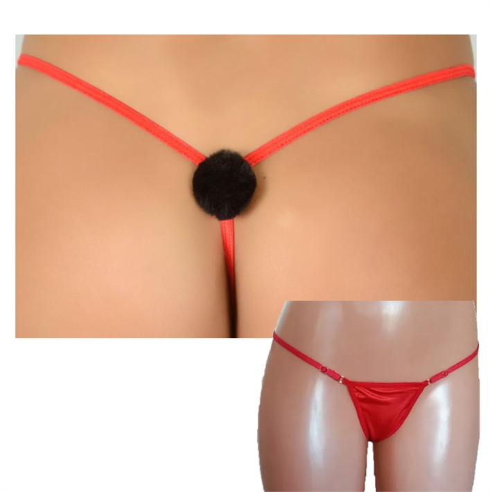Tanga roja con pompónEAN: 9520073810583