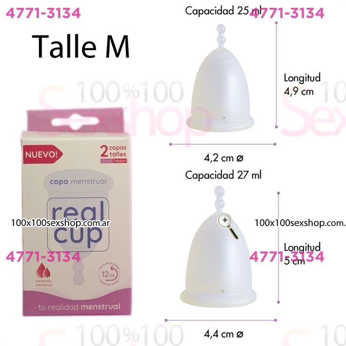 Cód: CA RCUP21 - Kit de copas menstruales Medium - $ 6000