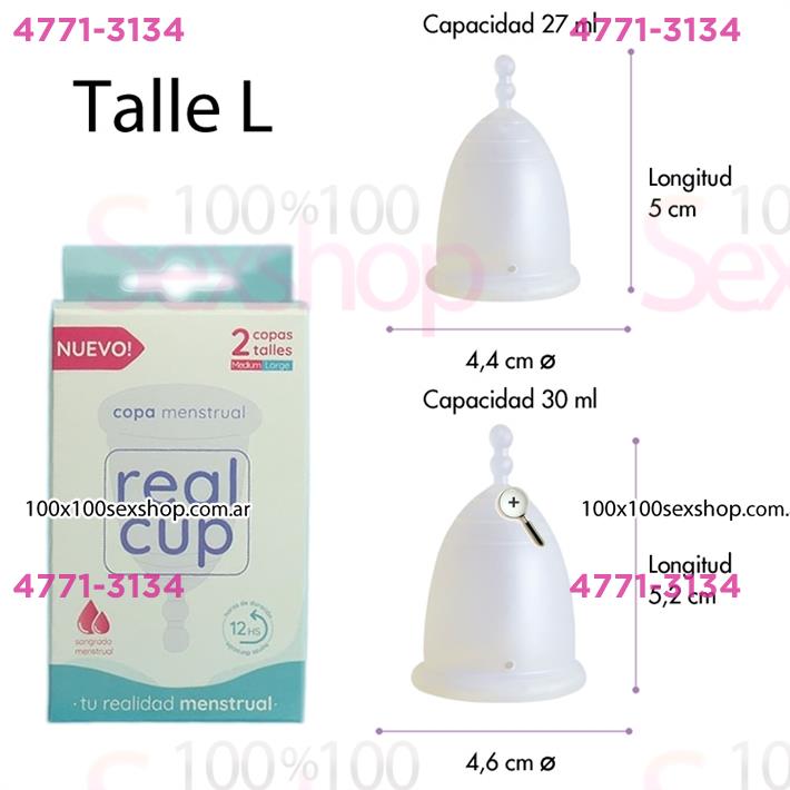 Cód: CA RCUP35 - Kit de copas menstruales Large - $ 6000