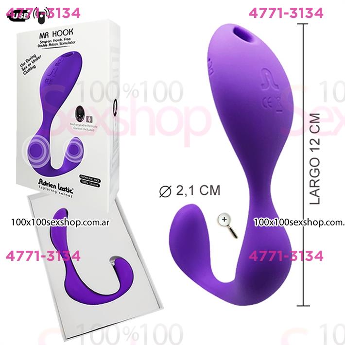 Cód: CA SS-AD-10883 - Estimulador de clitoris con control remoto y carga usb - $ 93500