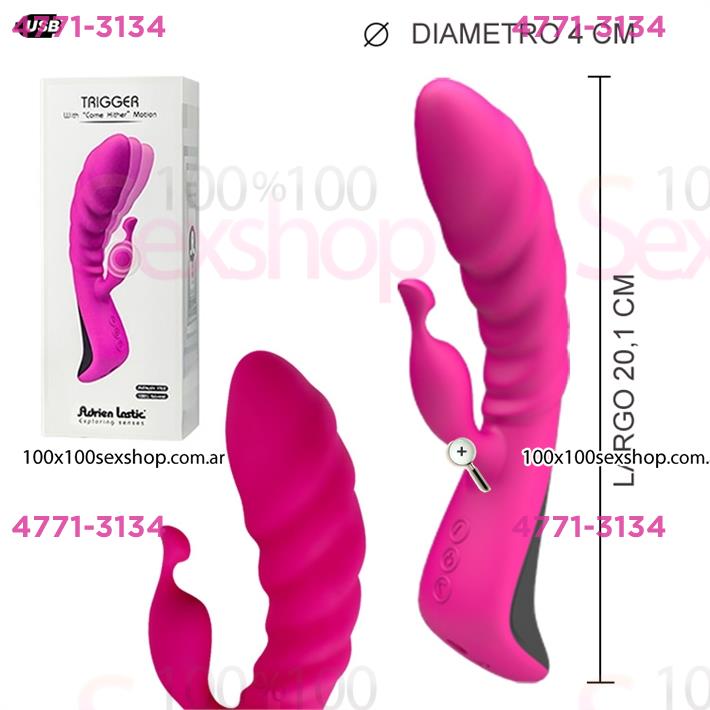 Cód: CA SS-AD-11031 - Estimulador de clitoris y punto g USB - $ 117900