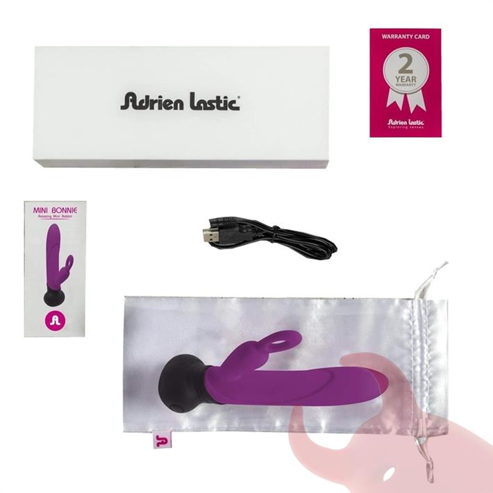 Vibrador rotativo con estimulador de clitoris y carga USB