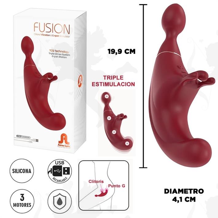 Cód: SS-AD-11293 - Fusion estimulador punto g con vibracion de clitoris - $ 115500