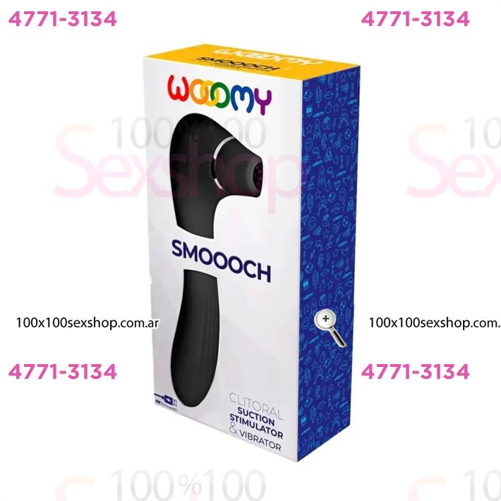 Smoooch Black - Succionador de clitoris con carga USB