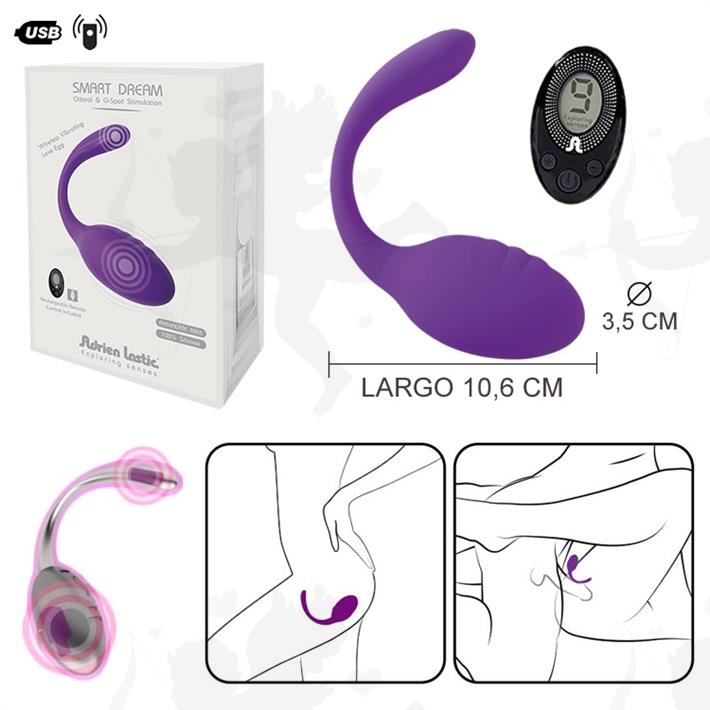 Cód: SS-AD-11833 - Estimulador femenino para clitoris y punto G con carga usb y control - $ 99800