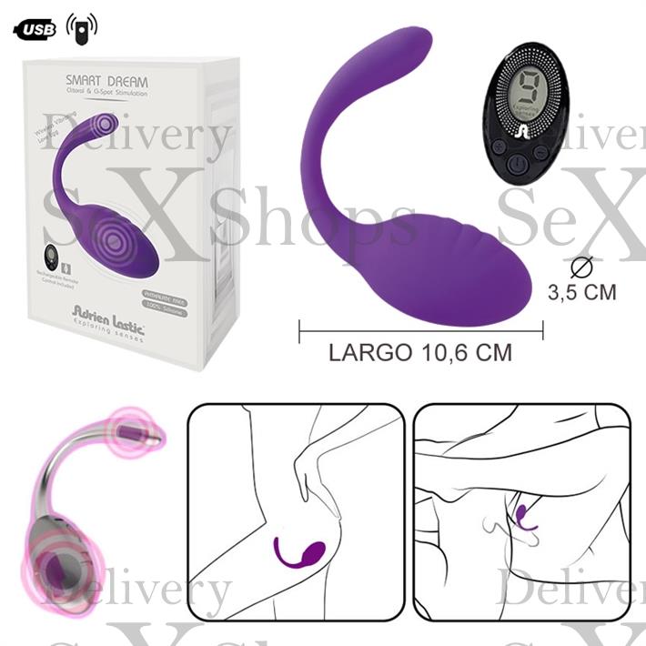  Estimulador femenino para clitoris y punto G con carga usb y control 