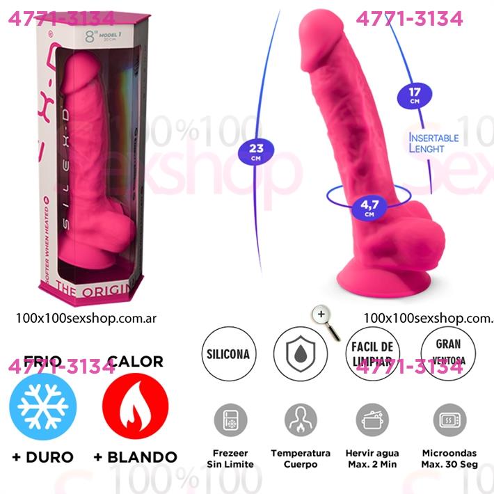 Cód: CA SS-AD-220116 - THE ORIGIN - Dildo de Silicon Termorreactivo (Modelo 9