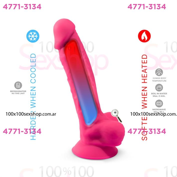 THE ORIGIN - Dildo de Silicon Termorreactivo (Modelo 9