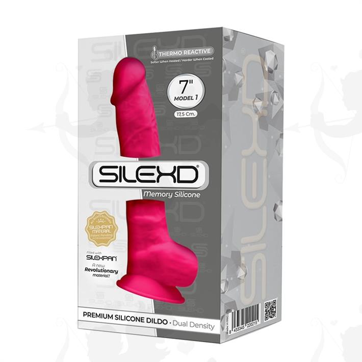 Dildo Rosa Premium Real Skin Model 1 de 18 centimetros con ventosa