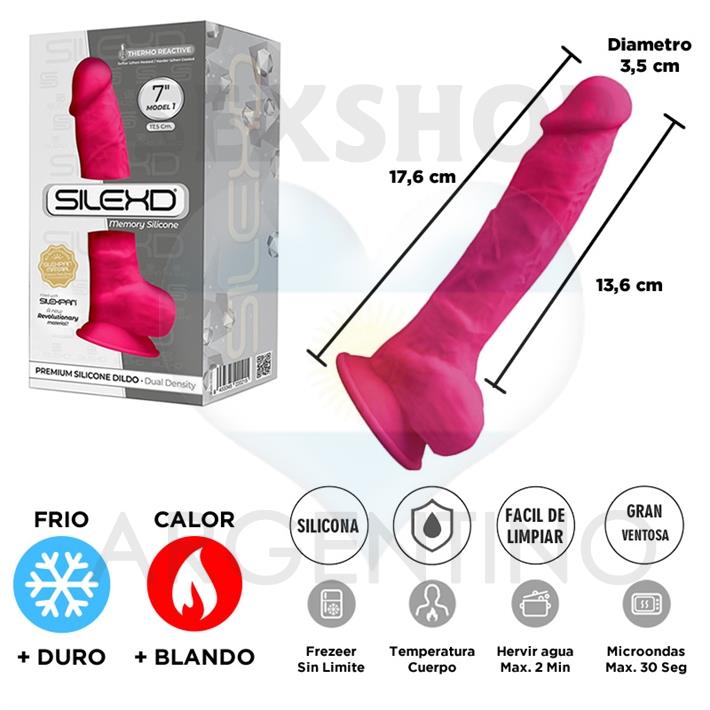 Dildo Rosa Premium Real Skin Model 1 de 18 centimetros con ventosa