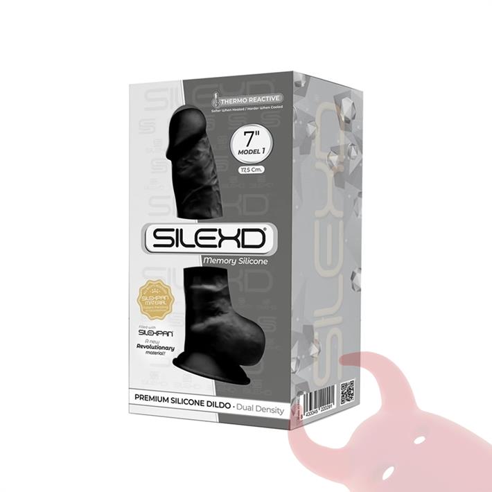 Dildo Negro Premium Real Skin Model 1 con ventosa de 18 centimetros