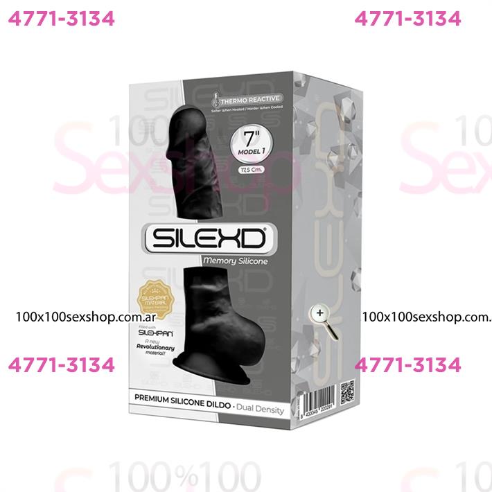 Dildo Negro Premium Real Skin Model 1 con ventosa de 18 centimetros