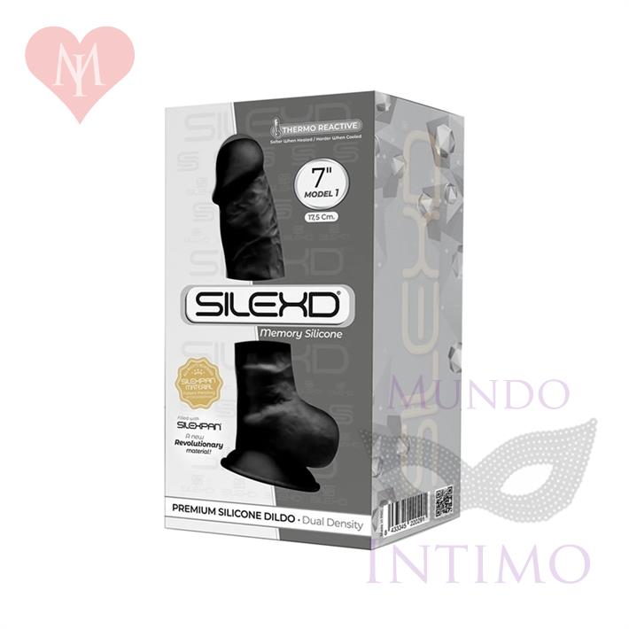 Dildo Negro Premium Real Skin Model 1 con ventosa de 18 centimetros