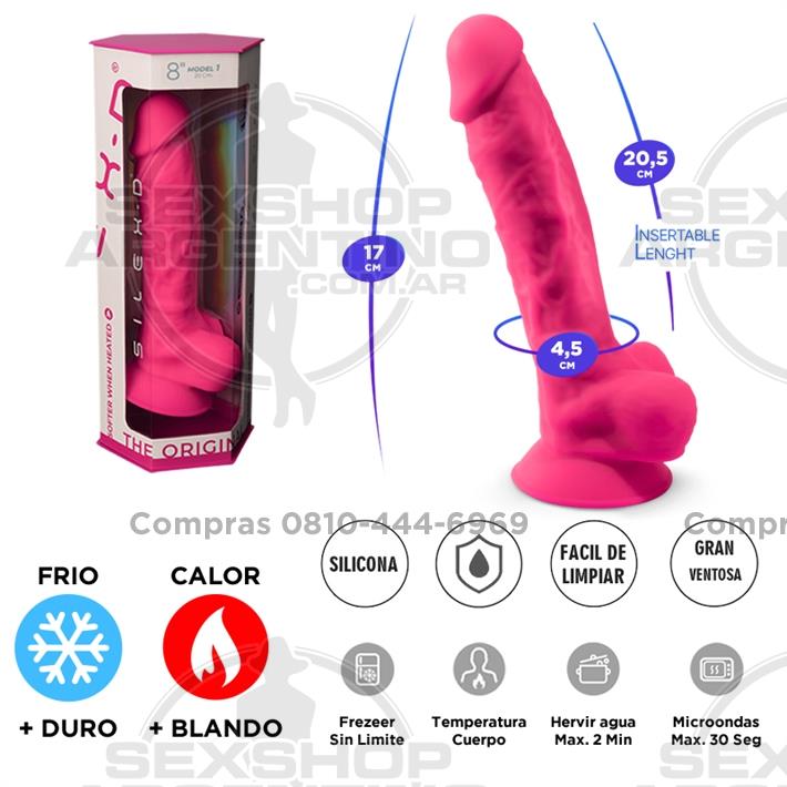 THE ORIGIN - Dildo Termorreactivo de Silicona Premium (Modelo 8")