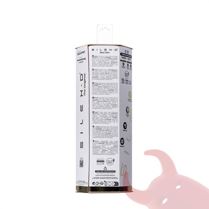 Real Skin Model 1 - Dildo con funcion Termoreactiva de Silicona Líquida de 18 cm