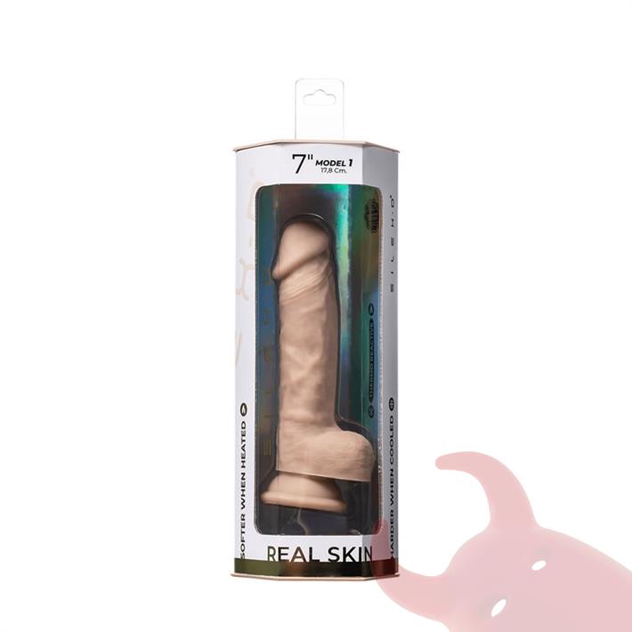 Real Skin Model 1 - Dildo con funcion Termoreactiva de Silicona Líquida de 18 cm