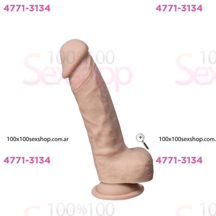 Real Skin Model 1 - Dildo con funcion Termoreactiva de Silicona Líquida de 18 cm