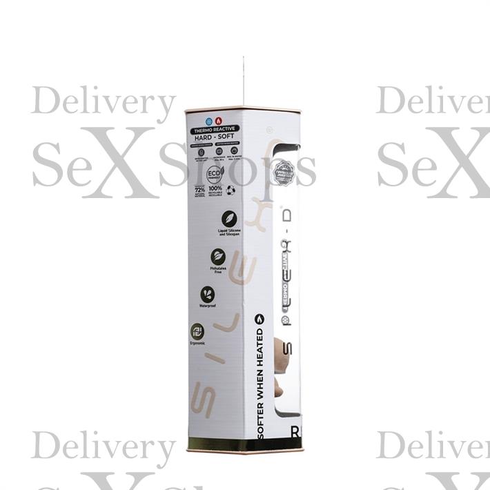 Real Skin Model 1 - Dildo con funcion Termoreactiva de Silicona Líquida de 18 cm