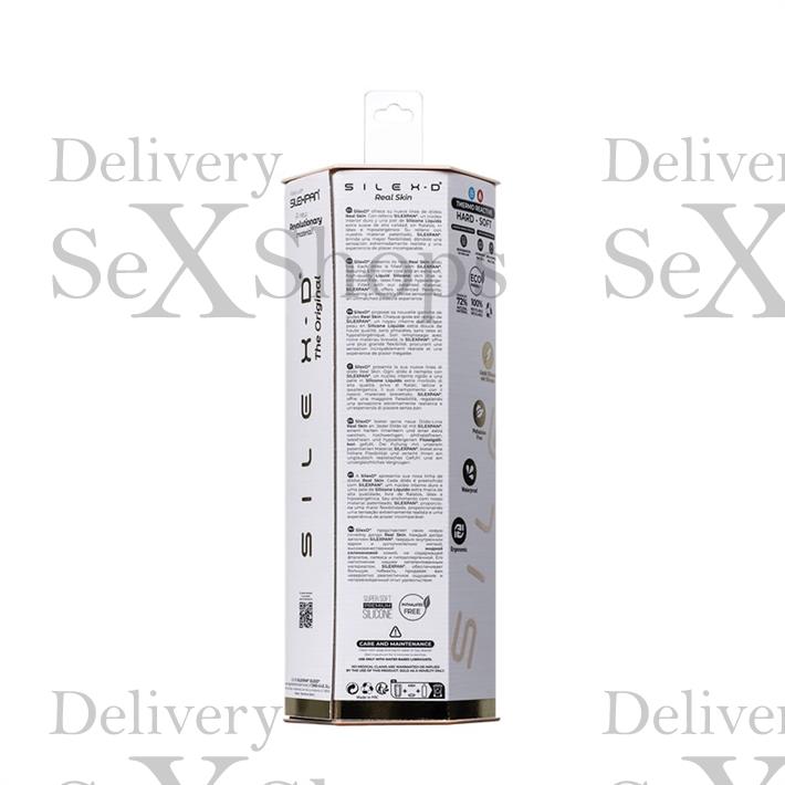 Real Skin Model 1 - Dildo con funcion Termoreactiva de Silicona Líquida de 18 cm