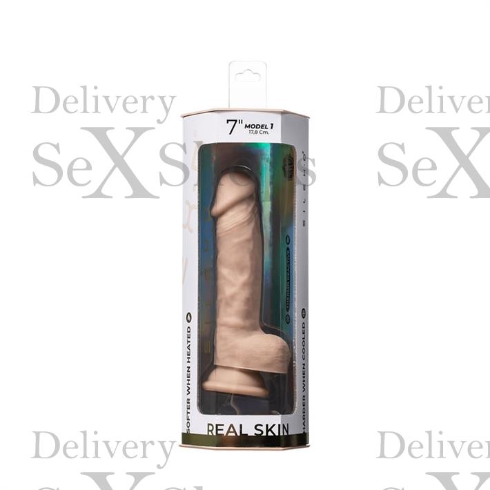 Real Skin Model 1 - Dildo con funcion Termoreactiva de Silicona Líquida de 18 cm