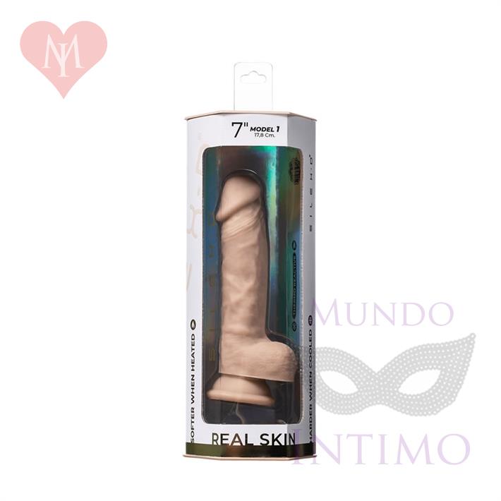 Real Skin Model 1 - Dildo con funcion Termoreactiva de Silicona Líquida de 18 cm
