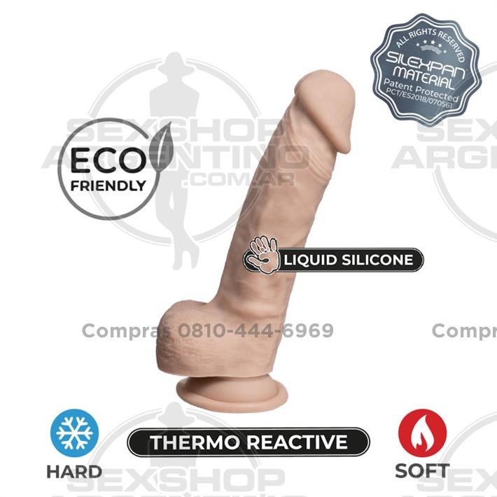 Real Skin Model 1 - Dildo con funcion Termoreactiva de Silicona Líquida de 18 cm