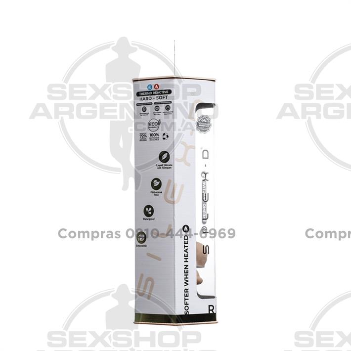 Real Skin Model 1 - Dildo con funcion Termoreactiva de Silicona Líquida de 18 cm