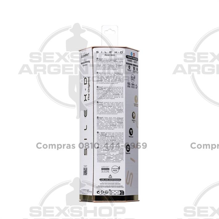 Real Skin Model 1 - Dildo con funcion Termoreactiva de Silicona Líquida de 18 cm