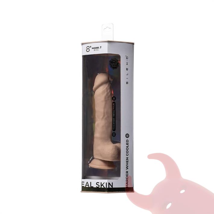 Real Skin Model 1 - Dildo Termoreactivo de Silicona de 20 cm