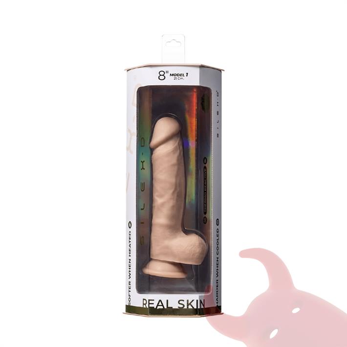 Real Skin Model 1 - Dildo Termoreactivo de Silicona de 20 cm