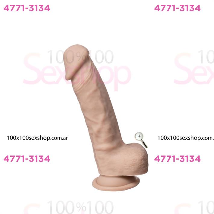 Real Skin Model 1 - Dildo Termoreactivo de Silicona de 20 cm