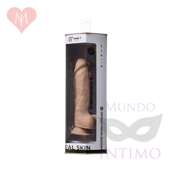 Real Skin Model 1 - Dildo Termoreactivo de Silicona de 20 cm