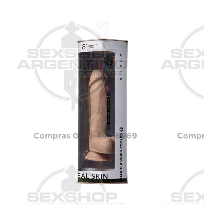 Real Skin Model 1 - Dildo Termoreactivo de Silicona de 20 cm