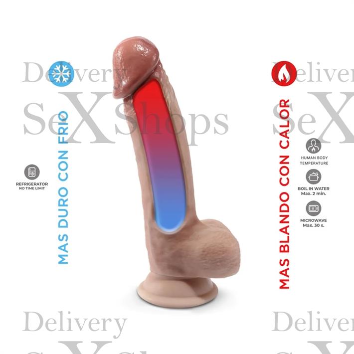 Dildo Premium Real Skin Model 1 de 18 centimetros con ventosa