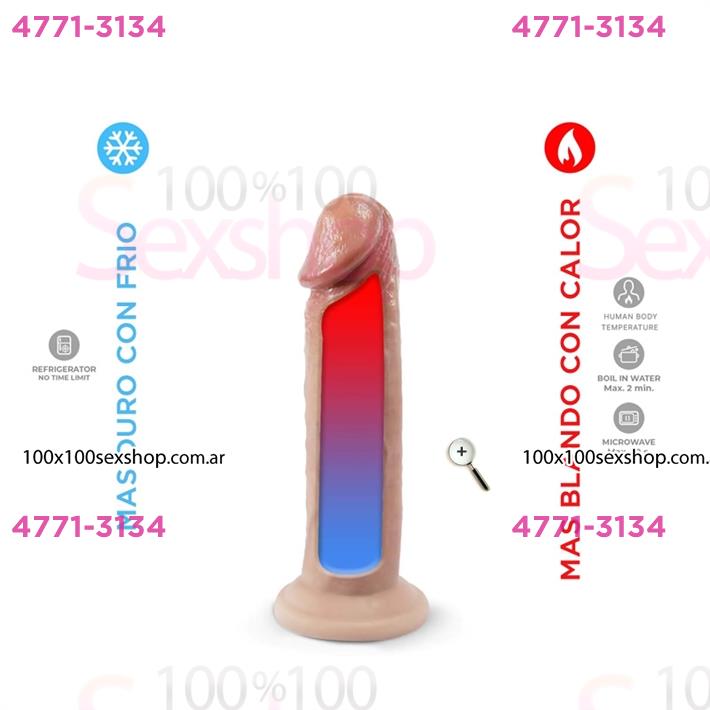 Dildo Real Skin Model 2 de 15 centimetros con ventosa