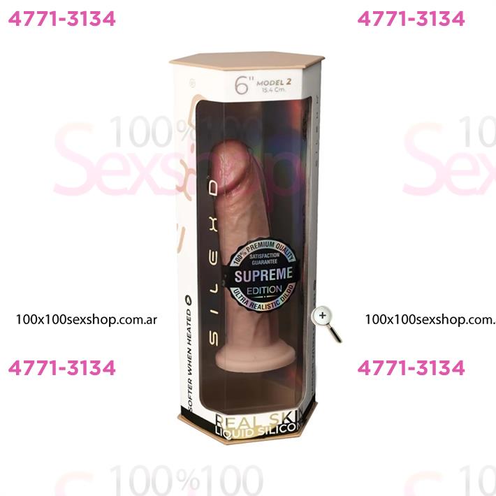 Dildo Real Skin Model 2 de 15 centimetros con ventosa