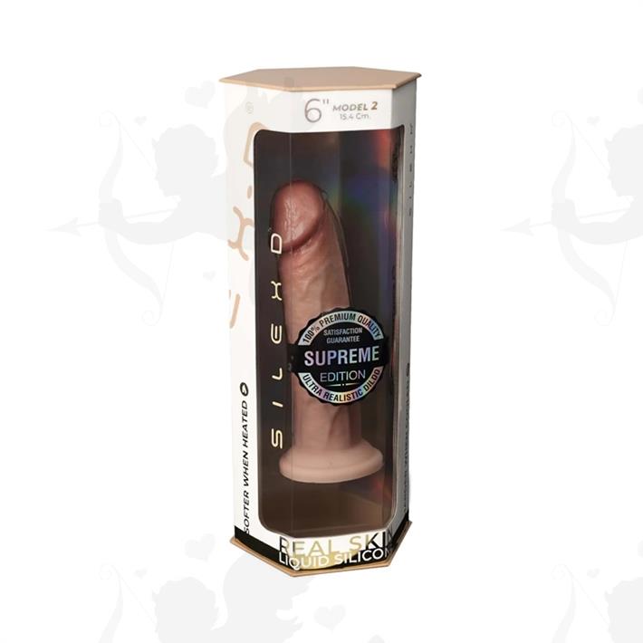 Dildo Real Skin Model 2 de 15 centimetros con ventosa