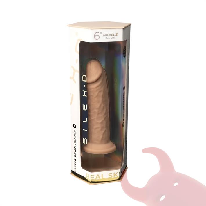 Real Skin Model 2 - Dildo Termorreactivo de Silicona Líquida de 15 cm