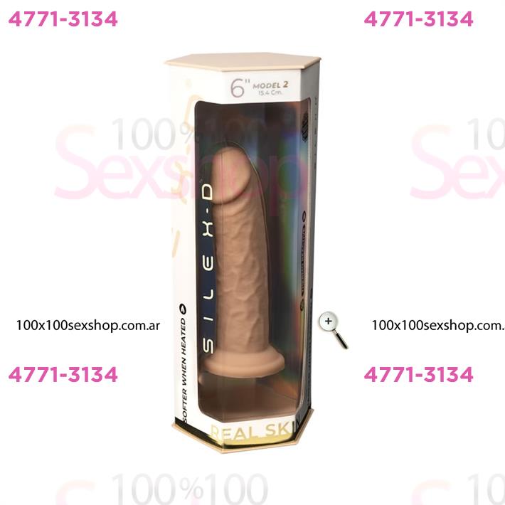 Real Skin Model 2 - Dildo Termorreactivo de Silicona Líquida de 15 cm