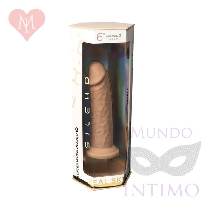 Real Skin Model 2 - Dildo Termorreactivo de Silicona Líquida de 15 cm