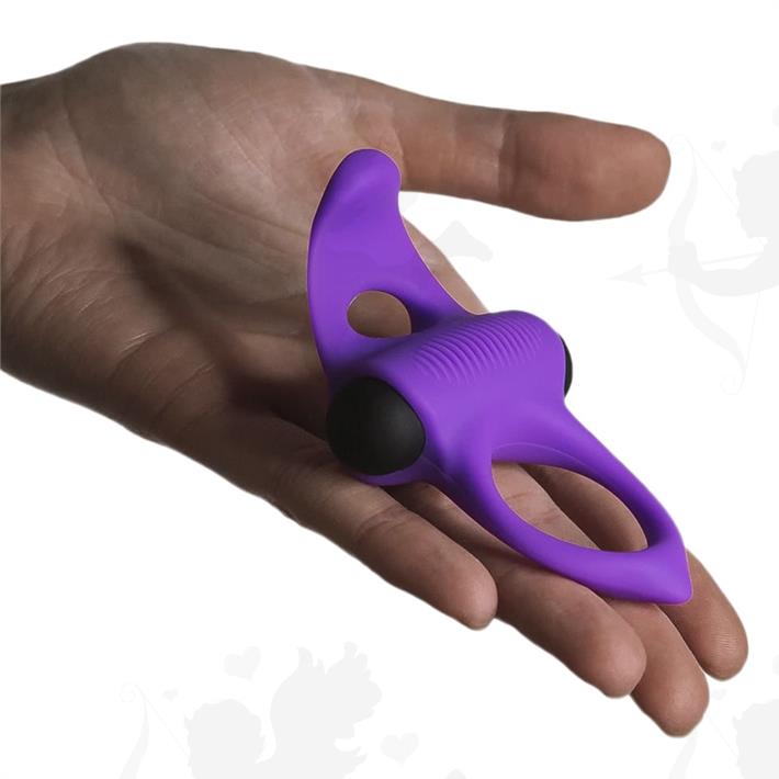 Anillo vibrador con estimulador de clitoris
