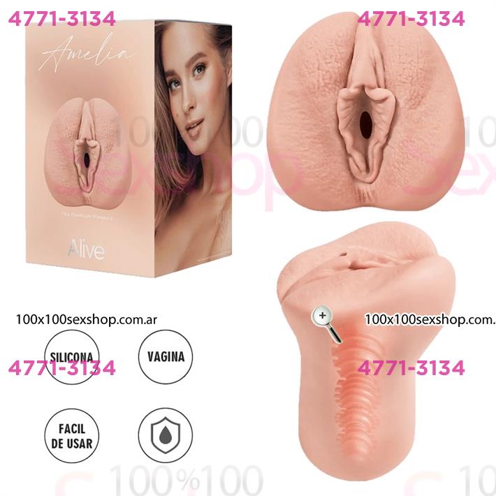 Cód: CA SS-AD-30877 - Amelia Masturbador Super Realista con Vagina en silicona de grado Medico - $ 52000