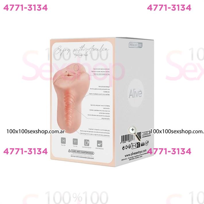 Amelia Masturbador Super Realista con Vagina en silicona de grado Medico