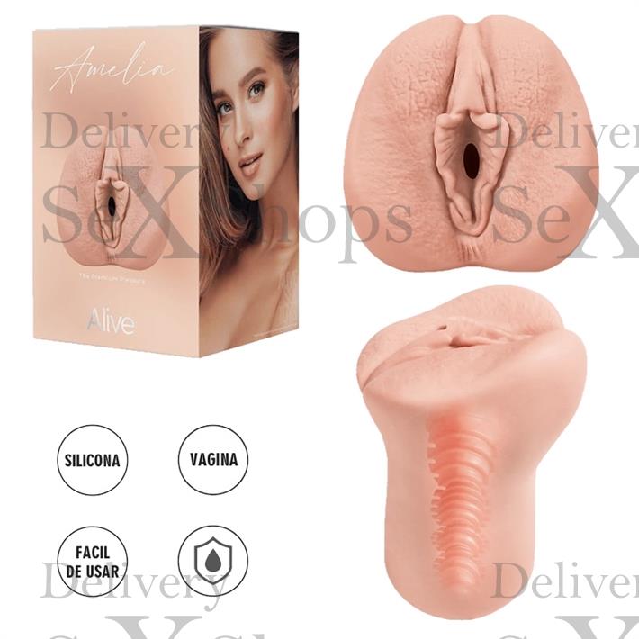  Amelia Masturbador Super Realista con Vagina en silicona de grado Medico 
