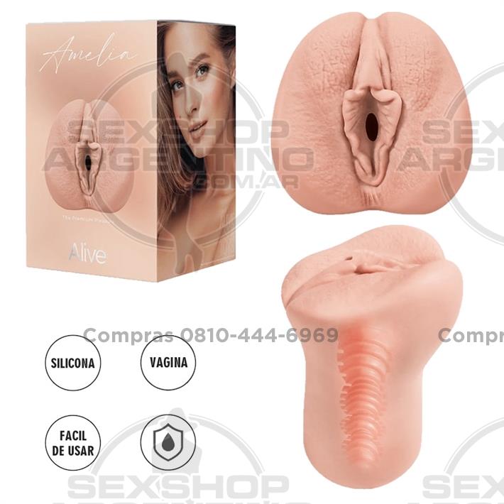 Amelia Masturbador Super Realista con Vagina en silicona de grado Medico